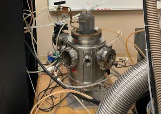 : Picture of the current state of the 10 kW inductively coupled plasma generator.